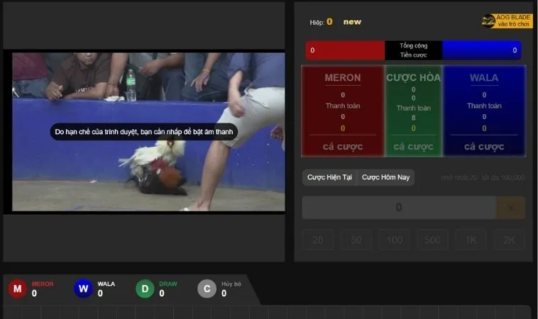 Hướng Dẫn Chơi Đá Gà Sabong Tại 12Bet Với Tỷ Lệ Kèo Cao 2 Các cửa cược trong Đá Gà Sabong tại 12Bet