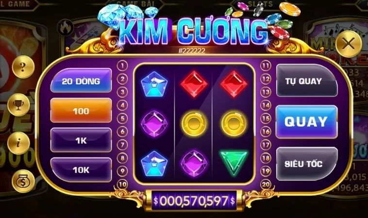 Trò Chơi Nổ Hũ Kim Cương Tại 12Bet Thu Hút Người Chơi Việt 2 Giao diện chơi Nổ Hũ Kim Cương Tại 12Bet