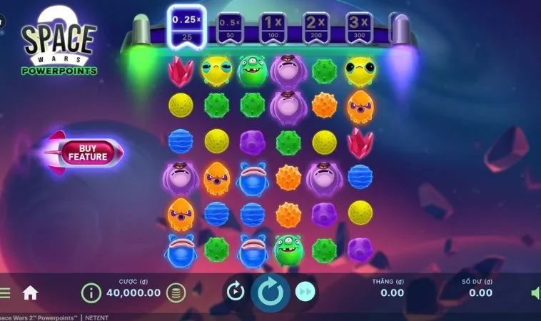 Giao diện chơi Nổ Hũ Vũ Trụ 12Bet